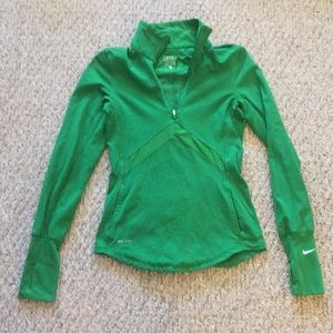 Nike dri-fit green pullover. NWOT